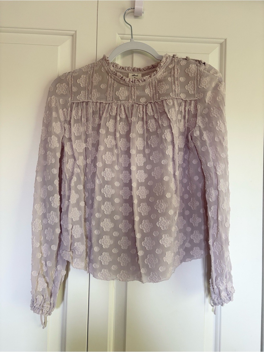 Wilfred Floral Blouse in Lavendar
 Size XS